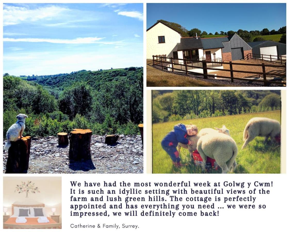 Luxury Cottage With Private Indoor Hot Tub+Woodlands Llanfyrnach Eksteriør bilde